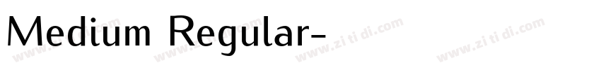 Medium Regular字体转换